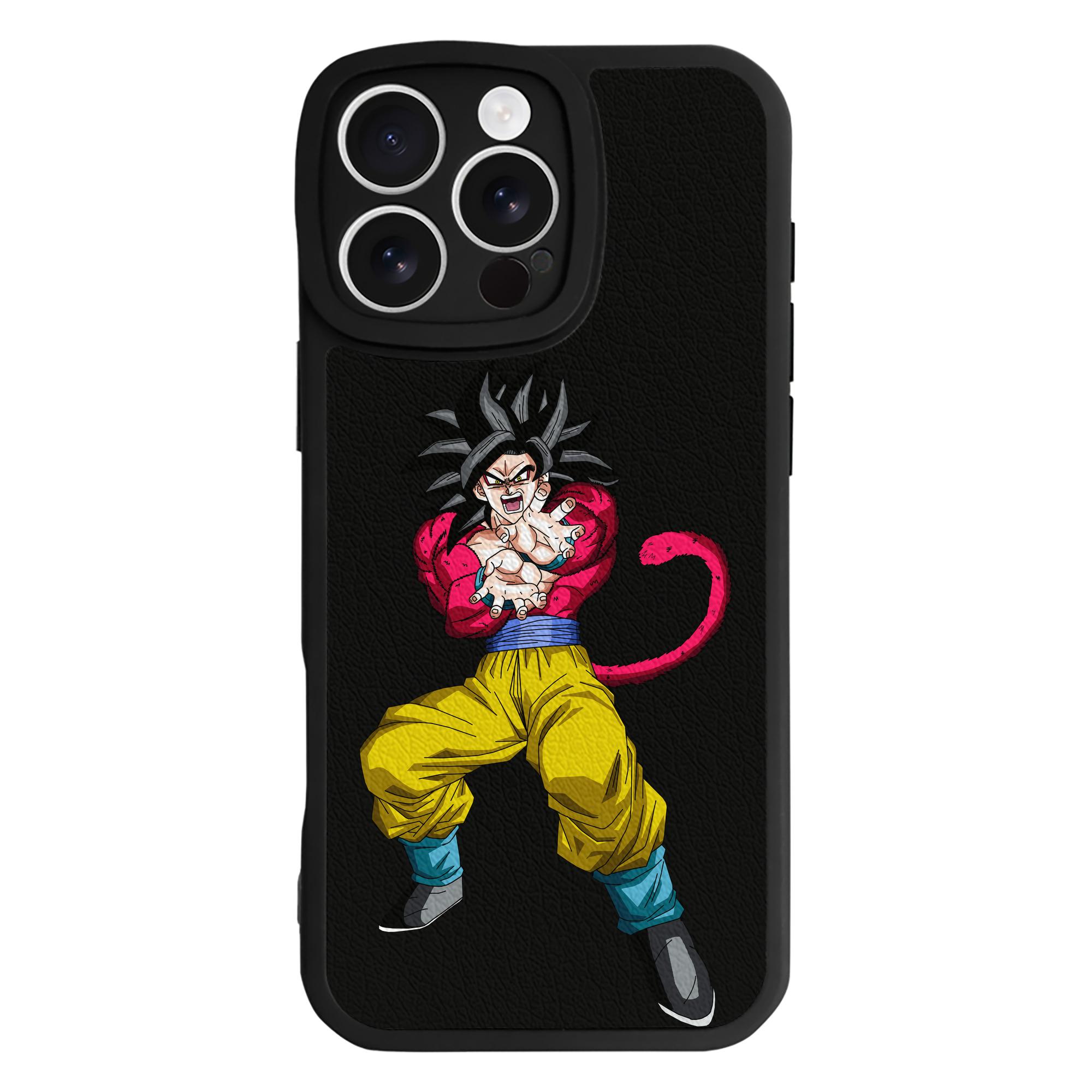 （画像用） ドラゴンボール 孫悟空（そん ごくう）Son Goku カカロット DRAGON BALL Kakarotto 【iPhone 16シリーズ対応】シリコンスマホケース（レザー調） 材質：シリコン